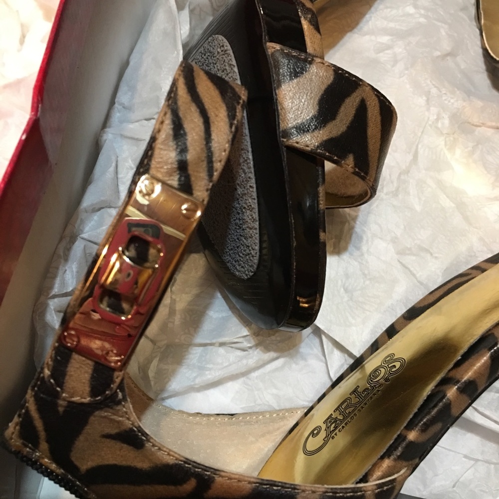 Carlos Santana gold zebra heels - Picture 6 of 6